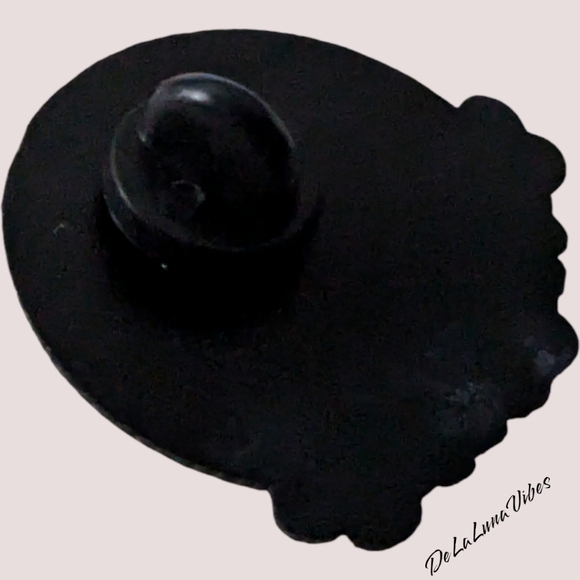 3/$12 "Buddha Wisdom . . . " Pink Flowers Enamel Pin - Picture 4 of 4